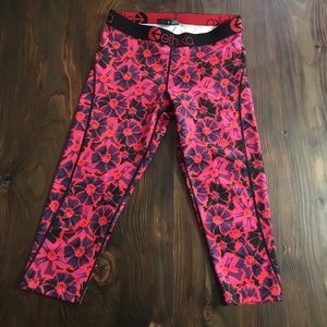 Ethika athletic crop floral size large